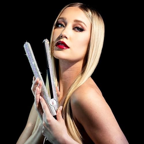 CHI The Sparkler Lava Ceramic Flat Iron, Special Edition, Hair Straightener for an Even & Smooth Finish, 11 Foot Cord for Convenience, 1" Iron, Silver thumbnail 5