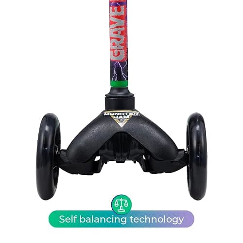 Self Balancing Kick Scooter with Light Up Wheels, Extra Wide Deck, 3 Wheel Platform, Foot Activated Brake, 75 lbs Limit, Kids & Toddlers Girls or Boys, for Ages 3 and Up thumbnail 6