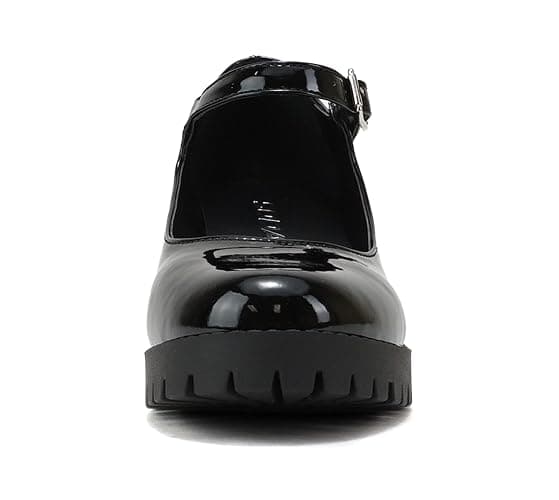 Soda “Boxer” ~ Women Mary Jane Round Toe Chunky Block Heel Lug Sole Pump with Adjustable Strap thumbnail 3