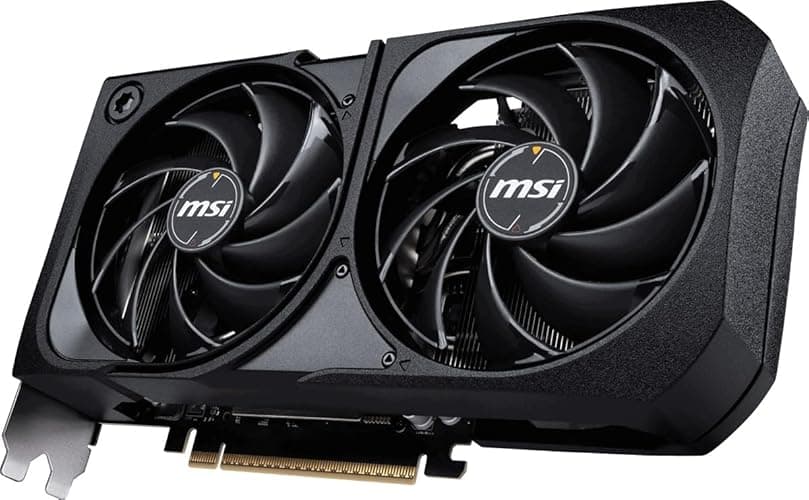 MSI GeForce RTX 5070 12G SHADOW 2X OC Graphics Card - RTX 5070 GPU, 12GB GDDR7 (28Gbps/192-bit), PCIe 5.0 - Dual-Fan Thermal Design - HDMI 2.1b, DisplayPort 2.1b thumbnail 6