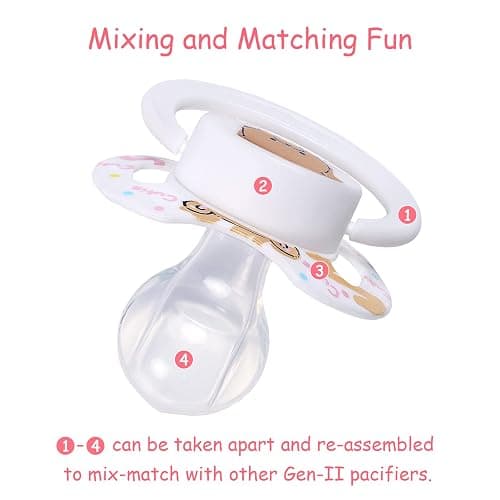 LittleForBig Bigshield Generation-II Adult Sized Pacifier Baby Cuties Pattern White Bear thumbnail 4
