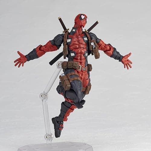 Kaiyodo Revoltech Amazing Yamaguchi Deadpool Ver. 2.5, Total Height: Approx. 6.7 inches (170 mm), Non-scale, PVC & ABS, Painted Action Figure, NR050 thumbnail 5