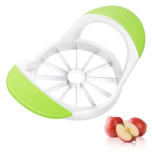 Supercenter Apple Cutter, Apple Corer and Slicer - Stainless Steel Apple Corer - 4.72 Inch Apple Slicer Tool with 12 Super Sharp Blades, lightweight Apple Slicer and Corer with Anti-slip Handle - Image 1