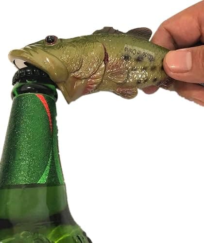 HYYF Bass Fish Bottle Opener, Beer Bottle Opener,Creative,Resin,Green thumbnail 7