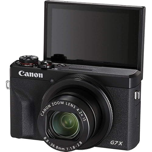 Canon PowerShot G7 X Mark III Digital Camera (Black #3637C001) with Advanced Accessory Bundle (Renewed) thumbnail 3