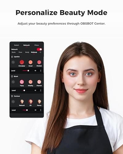 OBSBOT Meet SE 1080P 100FPS Webcam for PC, AI Framing Streaming Camera with 1/2.8" Sensor, Beauty Mode, Gesture Control, Staggered HDR, Web Camera for Desktop Computer, Laptop, Meeting.(Space Grey) thumbnail 7