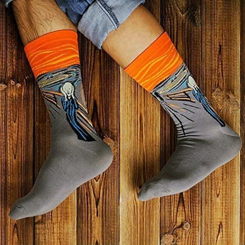 Chalier 5 Pairs Womens Fun Famous Painting Patterned Art Socks Cotton, Printed Cool Novelty Funny Socks for Women thumbnail 3