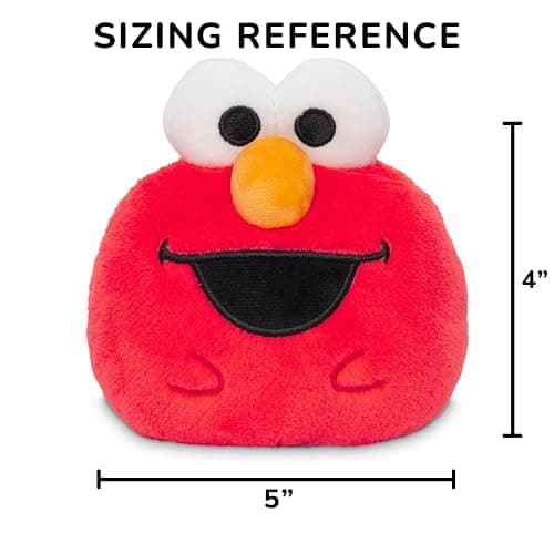 Teeturtle Elmo and Cookie Monster 4" Reversible Sesame Street Plushie - Cute Kawaii Soft Stuffed Mood Toy for Kids and Adults thumbnail 2
