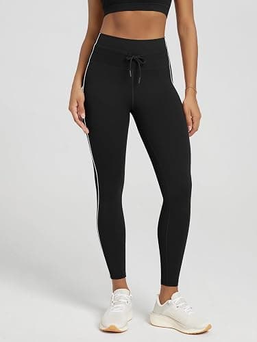 ODODOS Women's Drawstring Tie Daily Leggings 25" / 28" High Waist Workout Yoga Pants thumbnail 5