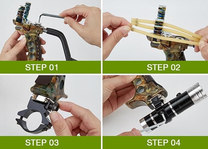 LOLBUY Stainless Hunting Slingshot High Velocity Catapult Slingshots Most Powerful Professional Outdoor Slingshots thumbnail 7