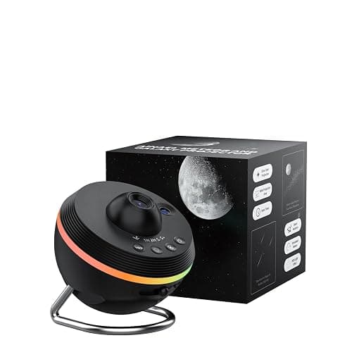 Ainael Galaxy Projector, Star Projector Home Planetarium Space Ceiling Starry Sky Night Light with Light Strip, Meteor and Galaxy Projector for Kid Adult Bedroom Christmas Gift (Black) - Image 1