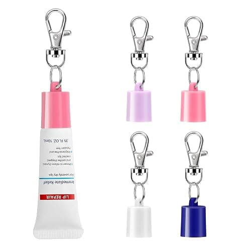 Keychain Cap Compatible with Aquaphor 0.35 oz Lip Repair, Portable Holder Keychain Cap Compatible with Aquaphor Lip Balm(Colourful) - Image 1