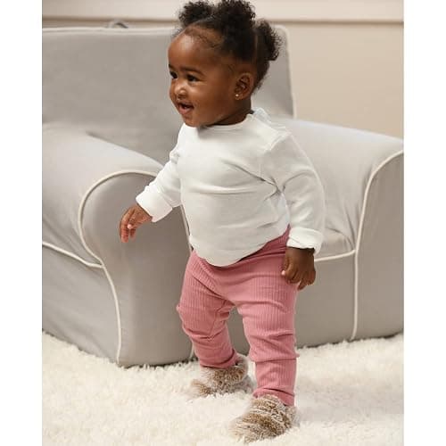 Fruit of the Loom Cozy Thermal Wrap Booties with Non-slip Grips for Baby Girls, Boys, Unisex - thumbnail 3
