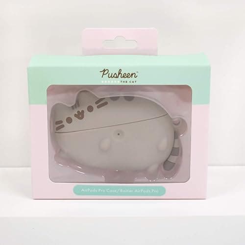 iFace x Pusheen The Cat [ Compatible with AirPods Pro ] Cute Case - Silicone Protective Cover [Carabiner Clip Included] [Wireless Charging Compatible] - Laying Down thumbnail 4