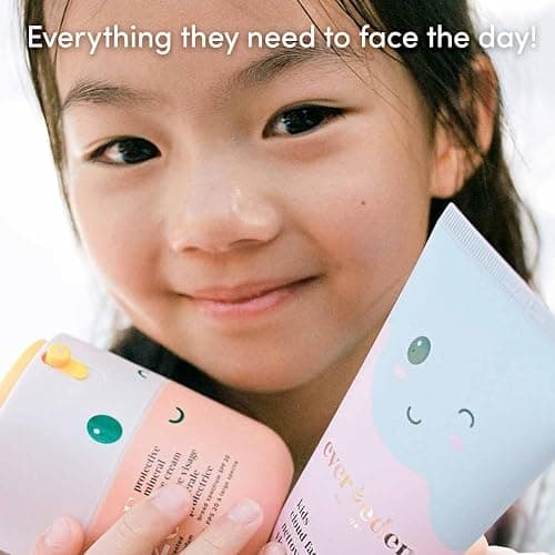 Happy Morning DUO Kids Spa Headband for Girls: Clean & Vegan Skin Care Bundle | Cloud Face Wash + SPF 20 Mineral Face Cream | Non-Toxic | Easy-to-Use Skincare - Morning Duo w/t Headband thumbnail 3