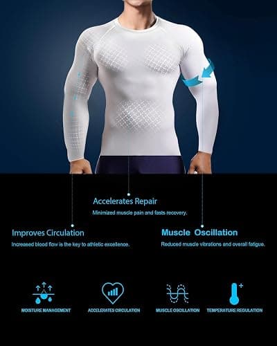 HOPLYNN 4/5 Pack Workout Compression Shirts Men Long/Short Sleeve Rash Guard Athletic Undershirt Gear T Shirt for Sports thumbnail 2