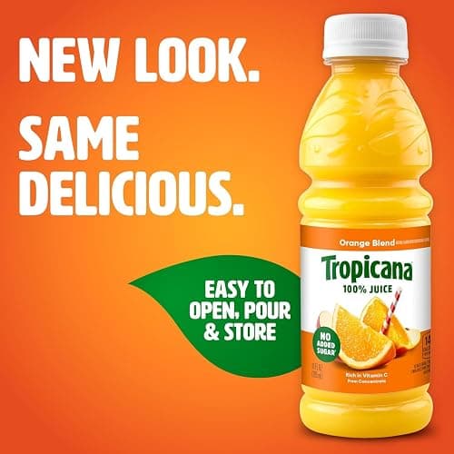 Tropicana 100% Juice 3-flavor Classic Variety Pack,10 Fl Oz (Pack of 24) thumbnail 2
