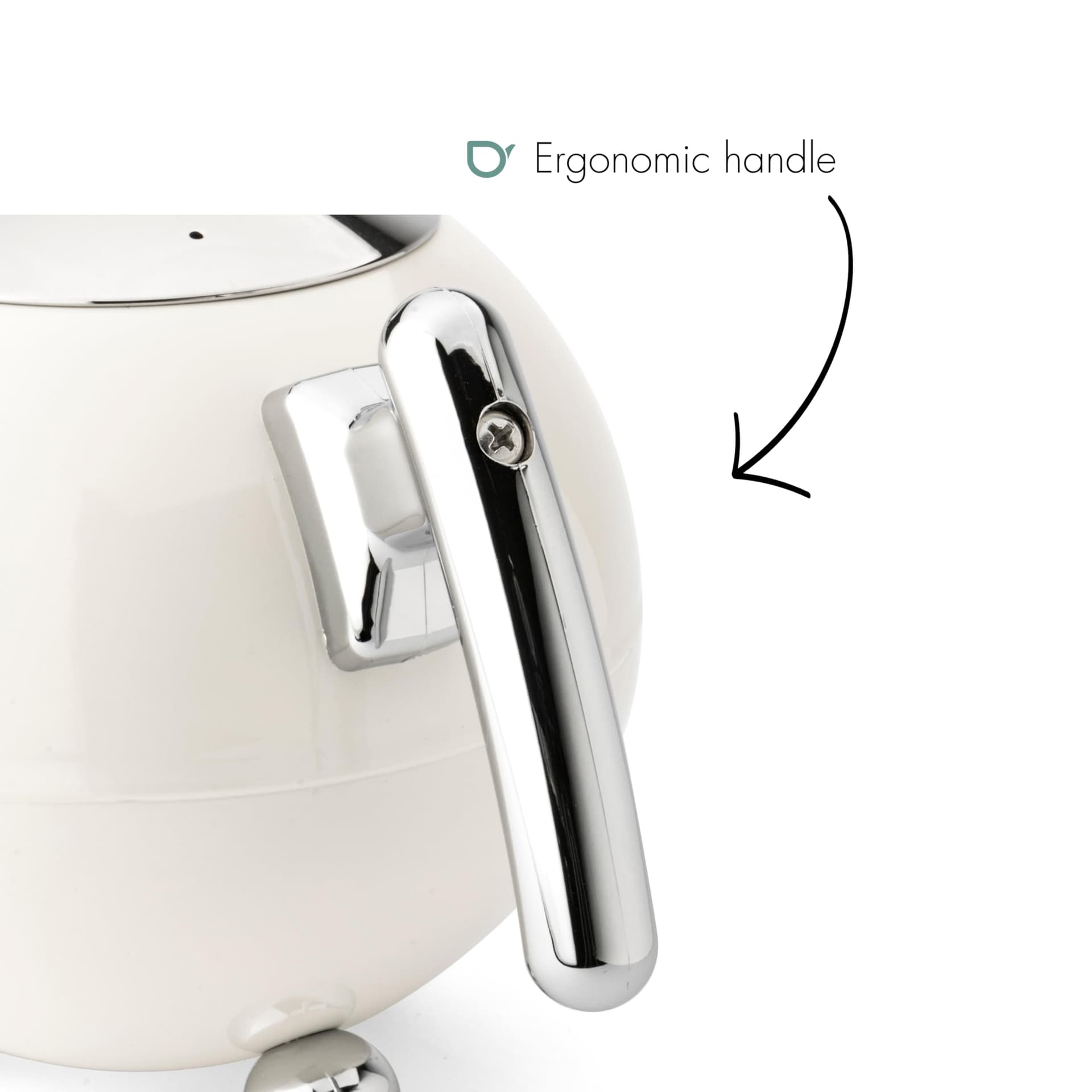 Bredemeijer - Duet® Bella Round – Double-walled Teapot – 1.2 liters - Stainless steel - Warm white thumbnail 5