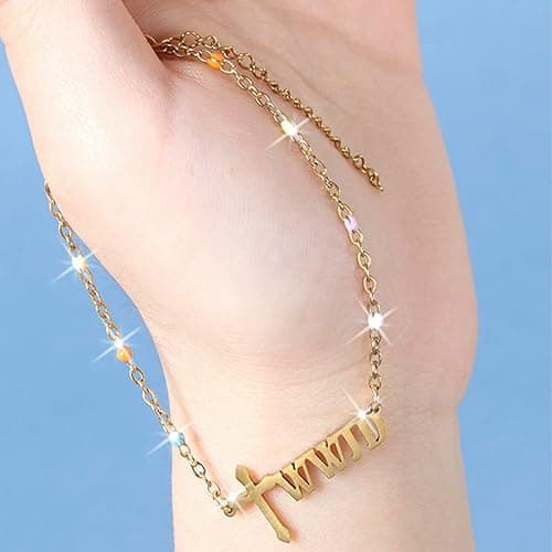 WWJD Bracelets, Cross Bead Bracelet, Natural Stone Bracelet, Made of Nature Stone, Religious Presents for Women, Mom, Grandma, Friend, Daughter - Colorful thumbnail 4