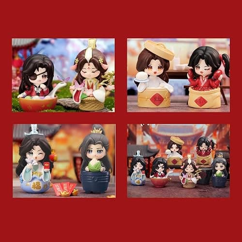 Heaven Official Blessing Hua Cheng Xie Lian Chibi Figure Blind Box Anime | Heaven Official Blessing Hua Cheng Xie Lian Chibi Figure Holiday Edition Blind Box Anime Gift (Single (randomized)) thumbnail 6