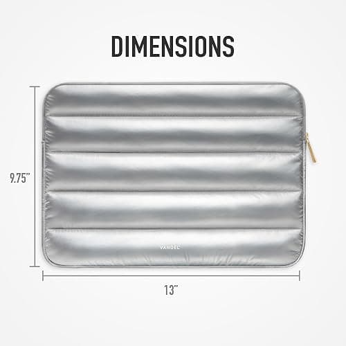 VANDEL - The Original Puffy Laptop Sleeve 13-14 Inch. White Laptop Sleeve for Women. Carrying Case Cover MacBook Pro 14 in, MacBook Air 13 Inch, iPad Pro 12.9, Dell, Asus, HP thumbnail 7