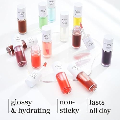 NOONI Korean Lip Oil - Applemint | Long-Lasting, Moisturizing, Plumping, Revitalizing for Dry Lips, Waterproof, No Peel Off, Hydrating, Nourishing Crystal Clear, 0.12 FL Oz - 11. Applemint thumbnail 5