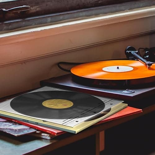 Vinyl Record Inner Sleeves: 12" Anti-Static Rice Paper LP Sleeves Album Record Acid-Free Clear Protective Sleeves for Vinyls Storage, 25pcs thumbnail 7