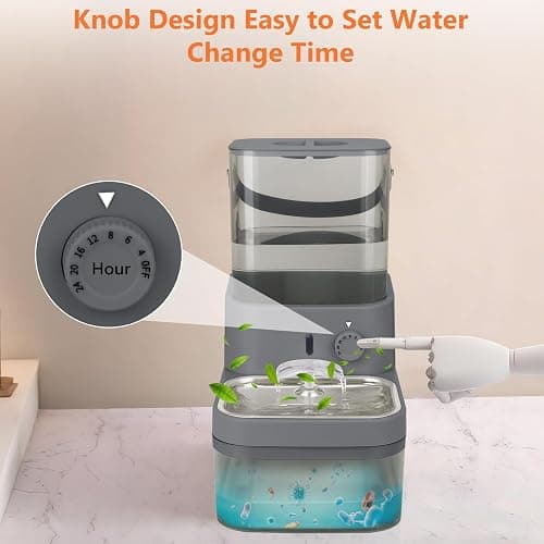 GOYJOY Smart Pet Water Fountain,Filterless Cat Water Fountain No Filter,3L/102oz Ultra Silent Cat Fountain, Separation Design thumbnail 5
