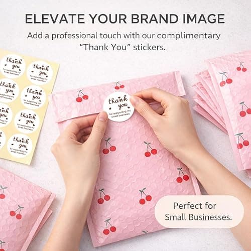 Cozymood 6x10 Inch Pink Poly Bubble Mailers 100 Pack,Waterproof Self Seal Adhesive Small Padded Mailing Envelopes,Cushioning Bubble Envelopes for Shipping,Mailing,Small Business,Packaging,Bulk #0 thumbnail 4