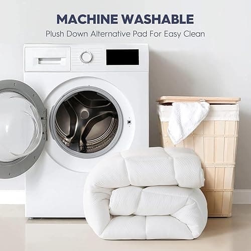 ELEMUSE Twin Size Dual Layer 3 Inch Memory Foam Mattress Topper, 2 Inch Cooling Gel Memory Foam and 1 Inch Thick Soft Pillow Top Mattress Pad Cover for Back Pain Relief, Bed Topper for Side Sleep - Twin - Plush Support(white) thumbnail 7