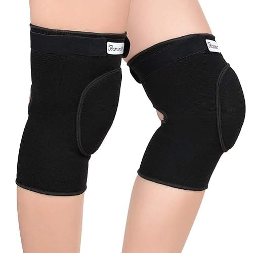 Knieschoner Tanzen Knieschützer Dick Schwamm Kollision Vermeidung Elastisch Anti-Rutsch Knieschoner Sport Beschützer für Kinder und Erwachsene thumbnail 2