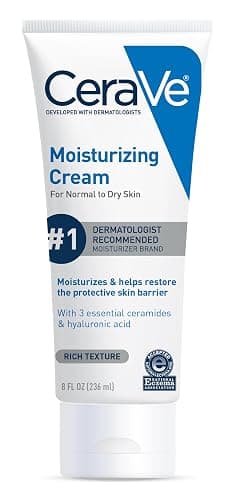 CeraVe Moisturizing Cream, Face Body Moisturizer, Normal to Dry Skin, 8 Fl Oz - Image 1