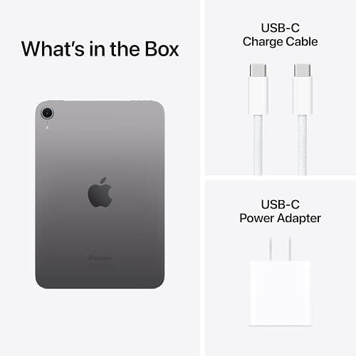 Apple iPad mini (A17 Pro): Apple Intelligence, 8.3-inch Liquid Retina Display, 128GB, Wi-Fi 6E, 12MP Front/12MP Back Camera, Touch ID, All-Day Battery Life — Space Gray thumbnail 6