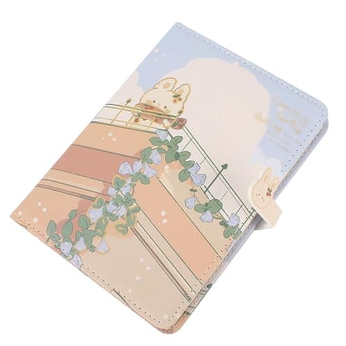 LA HUATE Cute Travel Journal Pu Leather Cover Journal Notebook Kawaii Japanese Sketchbook Journal Diary with Magnetic Buckle thumbnail 7