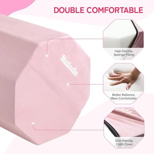 Matladin Gymnastics Octagon Mat, 24"x26" Tumbling Equipment with High Density Sponge Filling, Exercise Mats for Cheerleading Martial Arts and Home Gym Use thumbnail 3