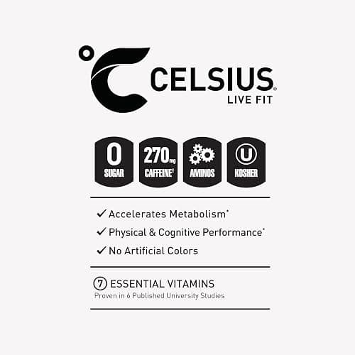CELSIUS ESSENTIALS™ Sparkling Watermelon Ice, Sugar Free Performance Energy Drink, 16 Fl Oz (Pack of 12) thumbnail 4