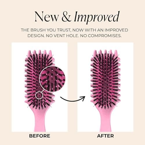 Bounce Curl Define EdgeLift Brush, 5-in-1 Tool for Effortlessly Defined Curls, Waves & Coils, Reduces Frizz - Pink - Pink thumbnail 2