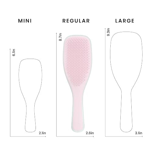 Tangle Teezer Fine Ultimate Detangler Brush for Fine Hair, Pink & Mint | Patented two-tier, soft-flex teeth detangles & reduces breakage on wet or dry hair; Shower-friendly hairbrush for fine hair thumbnail 9