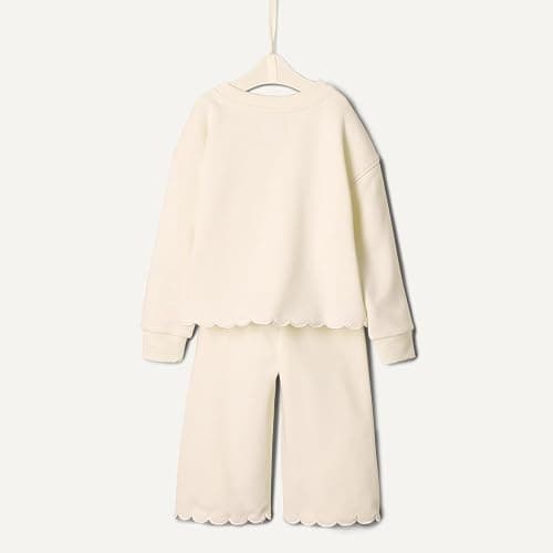 Amazon Essentials x Sofia Grainge Toddlers and Baby Girls' French Terry Pant and Top Set thumbnail 5
