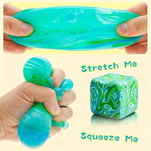 Squishies Stress Cube Toys, Adults Squishies Anxiety Relief Ball, Slow Rising Sensory Toys, Novel Design Cool Colorful Cubes, Suitable for Adult use in Offices and Homes (Orange) thumbnail 7