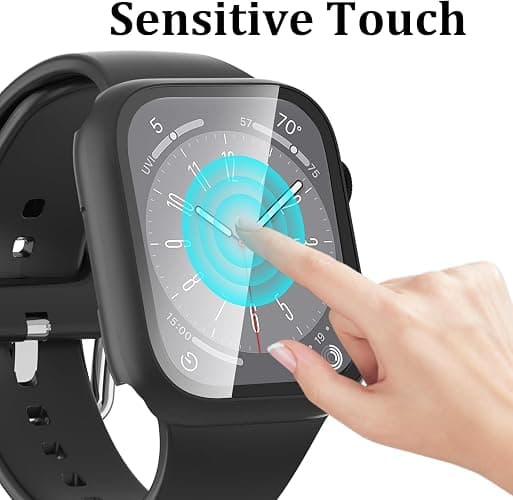 6-Pack Case Compatible with Apple Watch 40mm Series SE 3(2025)/SE 2/SE/6/5/4 with Tempered Glass Screen Protector, QCKANLJ Ultra-Thin Hard PC Full Protective Face Cover Bumper for iWatch 40 mm thumbnail 4