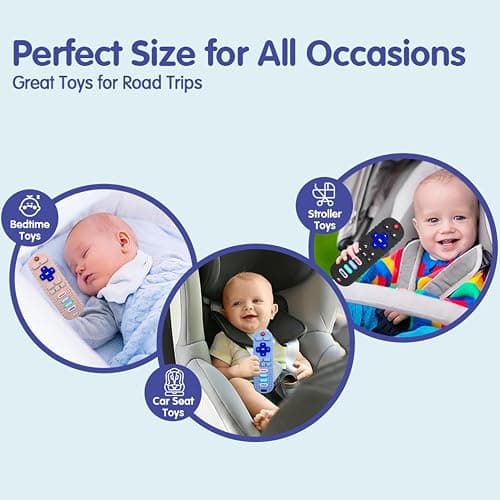 MACLUD 3 Pack Remote Control Shape Silicone Teethers for Babies Chew Toys, Teething Toys for Infant Toddlers,Baby Remote Control Toy, teethers for Babies 6-12 Months (Black&Blue&Pink) thumbnail 8