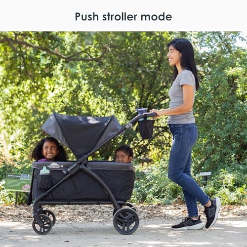 Baby Trend Tour™ LTE 2-in-1 Stroller Wagon, Gravity Black thumbnail 15