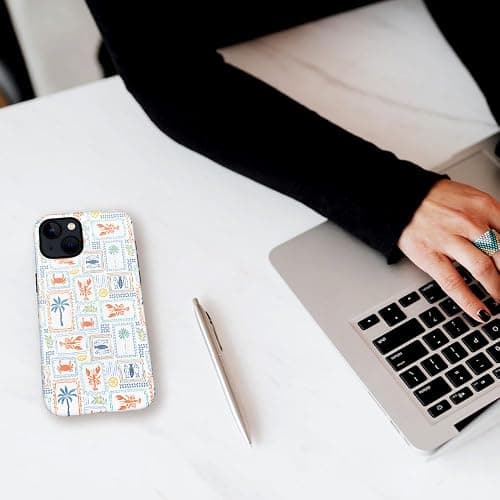 Case for iPhone 15,Fits Frosted Case Design for Girl Women,Coastal Fish Summer Cute Stamp thumbnail 7