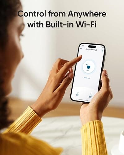 eufy Security Smart Lock C220 Front Door Handle Set, Fingerprint Keypad Door Lock with Handle, Built-in Wi-Fi, App Control, Keyless Entry Deadbolt, 8 Months Battery, IP53 Waterproof, BHMA Certified thumbnail 4