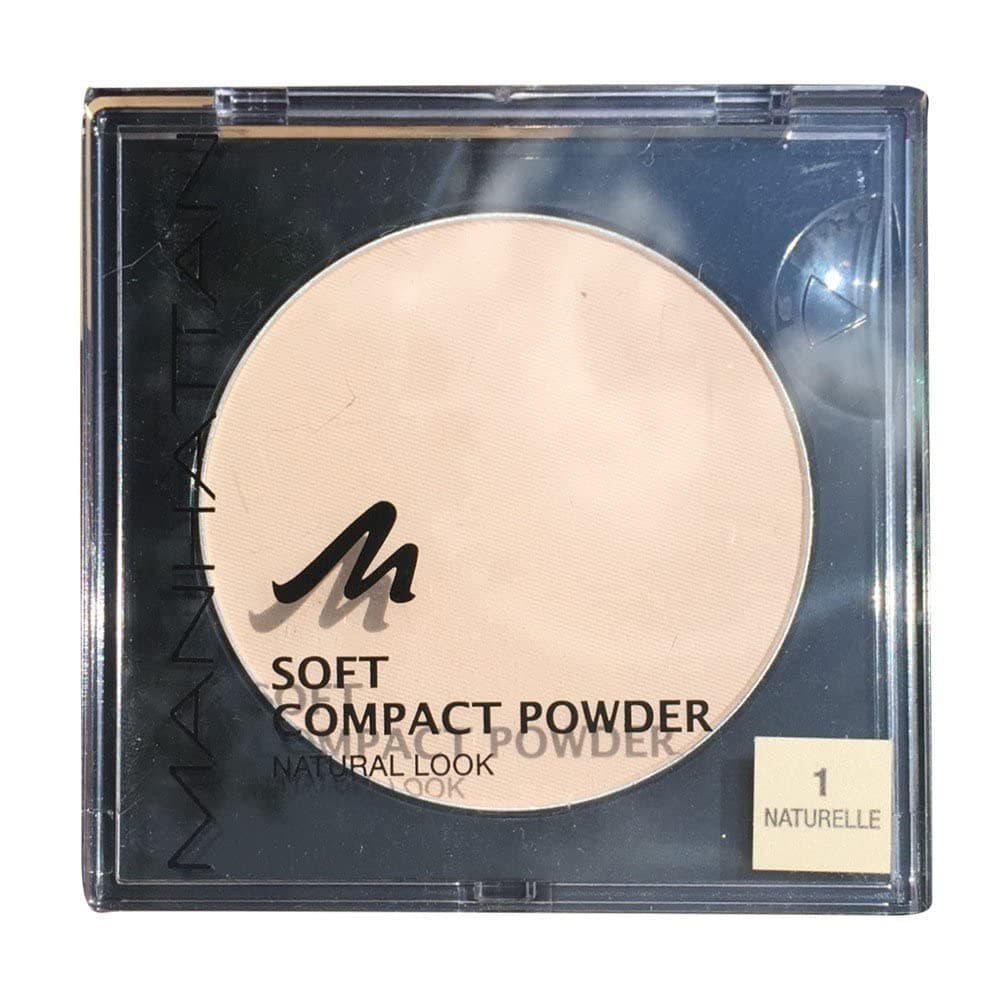 Manhattan 16918 Soft Compact Powder 1, natural, 1 piece, 1 (1 x 9 g) - Image 1