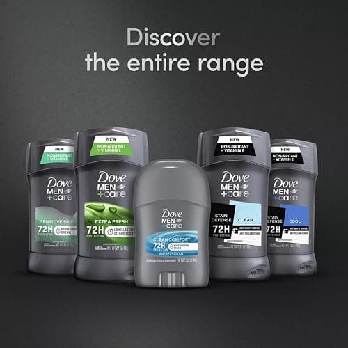 Dove Men + Care Clean Comfort Antiperspirants – Men’s Antiperspirant Spray + Stick, Full and Travel-Size Sets, 72H Protection (4 Piece Set) thumbnail 7