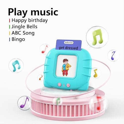 Lapare Talking Flash Cards Toys for Toddlers 2 3 4 5 6, Learn ABC Letters, Numbers 0-100,Phrases,Objects, Adjectives, and More Dolch Sight Words, 280 Cards with 560 Words/Phrases thumbnail 4