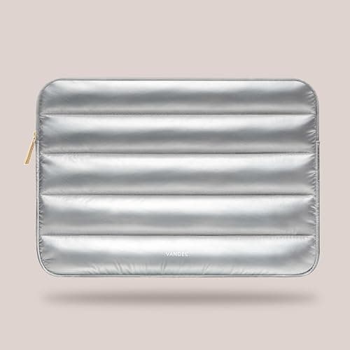 VANDEL - The Original Puffy Laptop Sleeve 13-14 Inch. White Laptop Sleeve for Women. Carrying Case Cover MacBook Pro 14 in, MacBook Air 13 Inch, iPad Pro 12.9, Dell, Asus, HP thumbnail 9