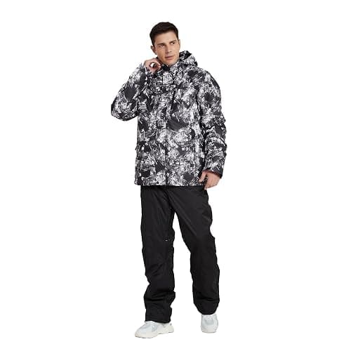 Men's Ski Jacket and Pants Set,Waterproof Warm Ski Suit,Winter Adult Snow Suit for Mountain Snowboarding thumbnail 3